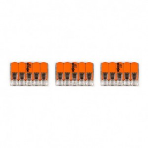 WAGO connector kit compatible with 3x cable for 3 hole ceiling rose