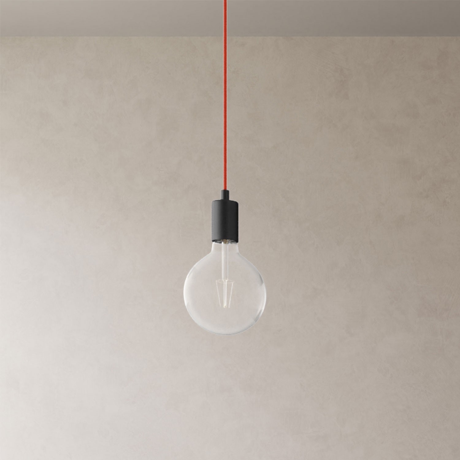 Spider - 3-light multi-pendant Made in Italy lamp featuring fabric cable and metal finishes