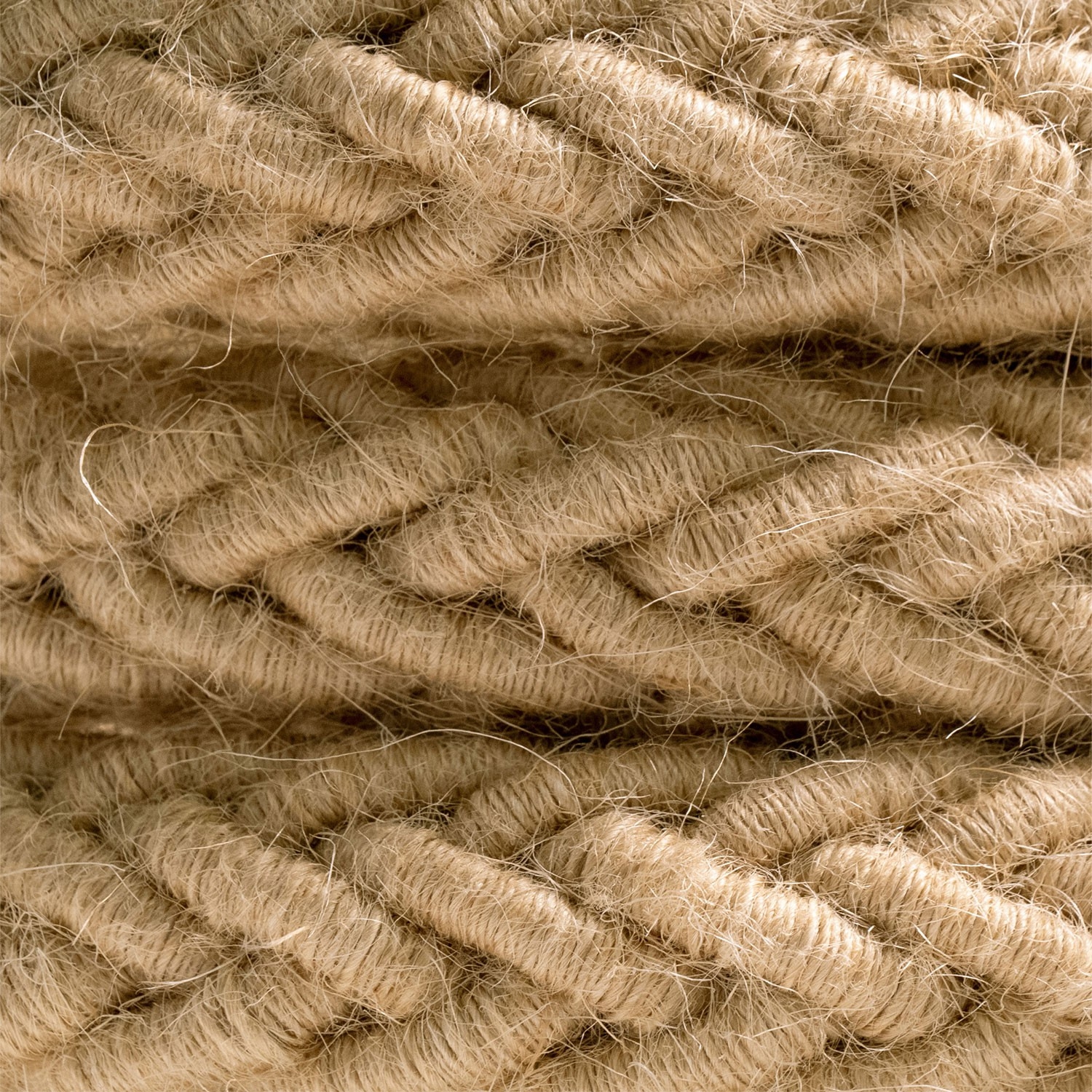 2XL PLAIT jute twisted rope cable, 2x0,75 electric cable. 24mm diameter