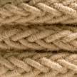 2XL jute twisted rope cable, 2x0,75 elettric cable. 24mm diameter