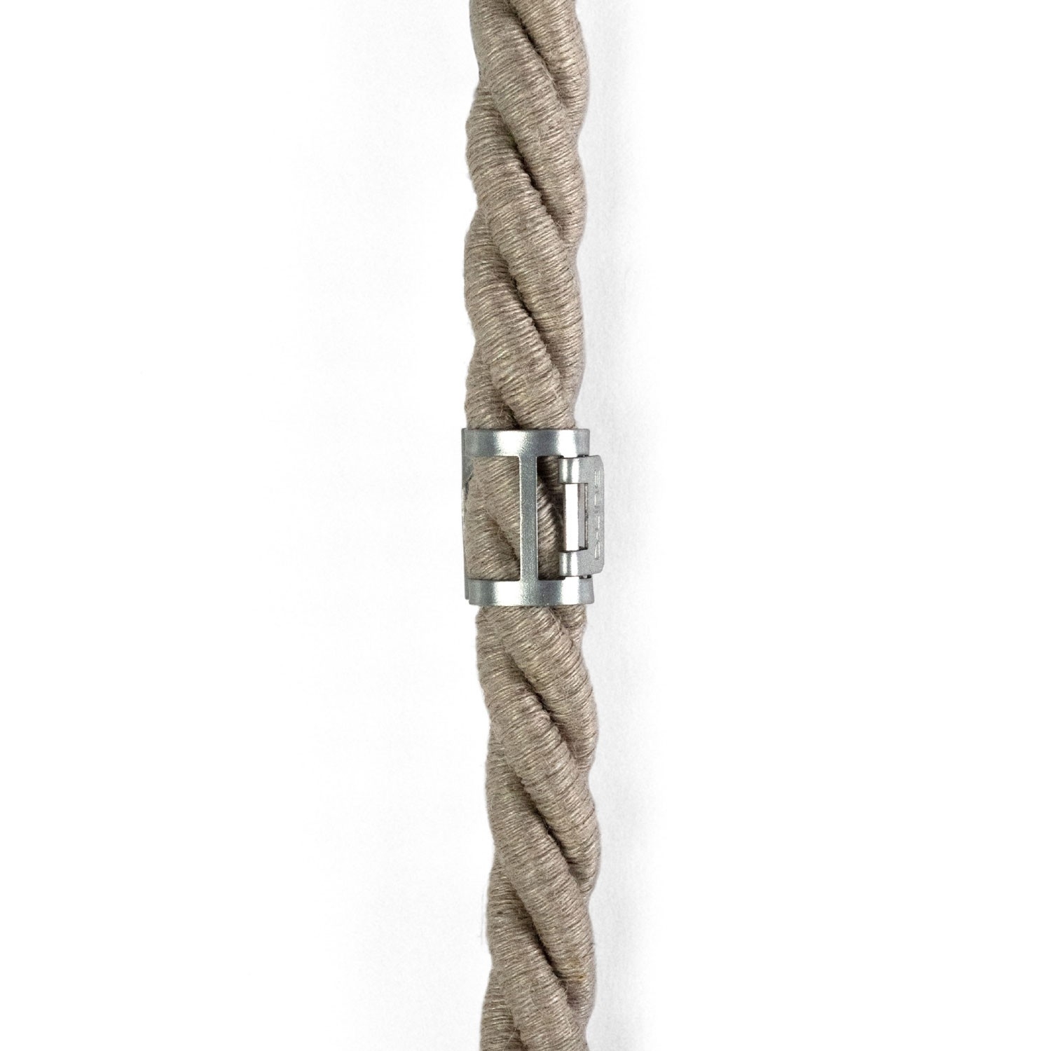 Metal cable tie clip for 16 mm diameter rope cable