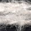 TP01 Plain White Marlene twisted lighting cable covered in hairy-effect fabric