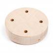 Cylindrical wooden 4-hole ceiling rose Kit
