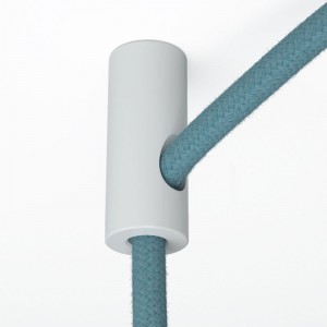 Decentraliser, ceiling hook for fabric electrical cables with stop