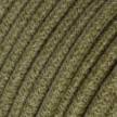 RN26 Bark Brown Jute Round Electrical Fabric Cloth Cord Cable