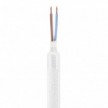 Kit Creative Flex flexible tube covered in White RM01 fabric with metal terminals