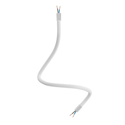 Kit Creative Flex flexible tube covered in White RM01 fabric with metal terminals