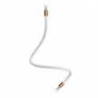 Kit Creative Flex flexible tube covered in White RM01 fabric with metal terminals