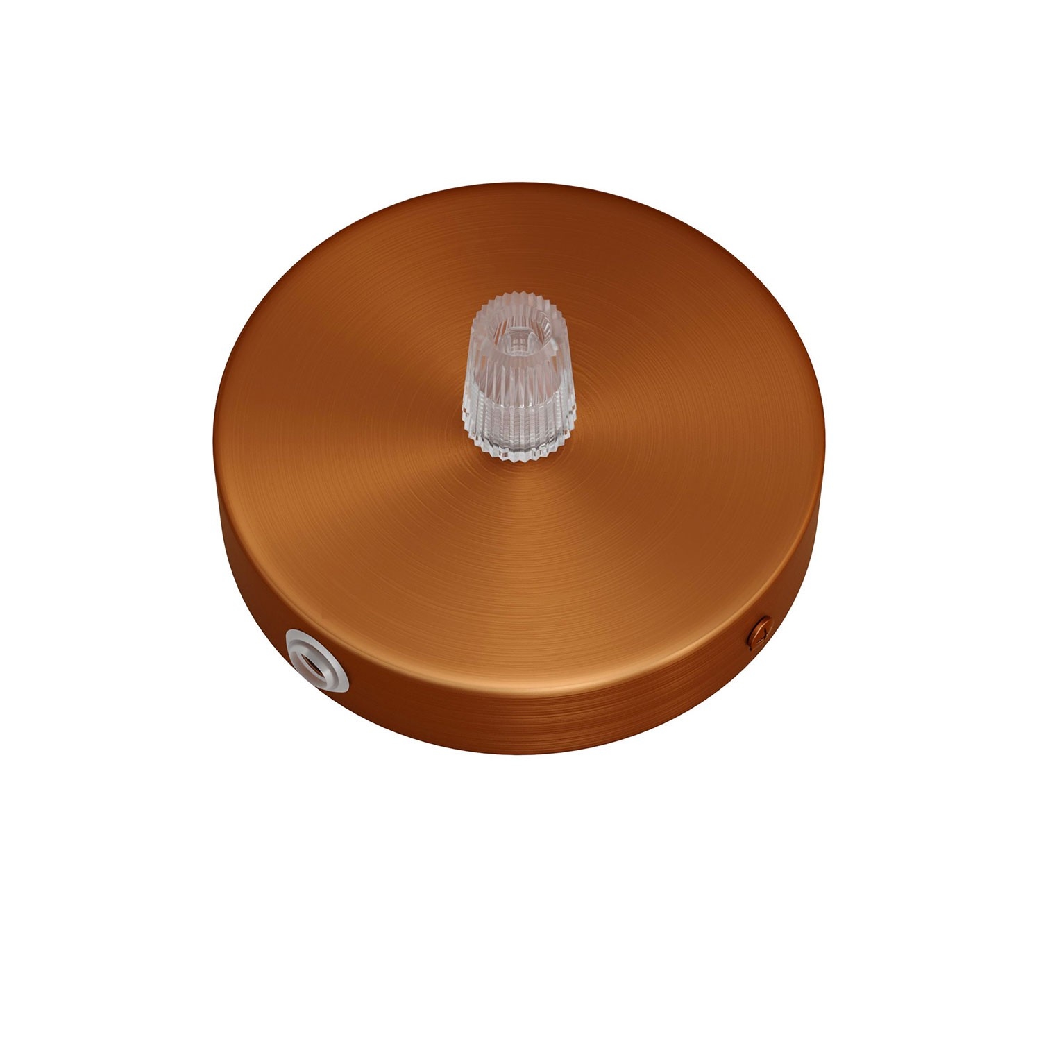 Kit Mini metal cylindrical rose with 1 central hole and 2 lateral holes