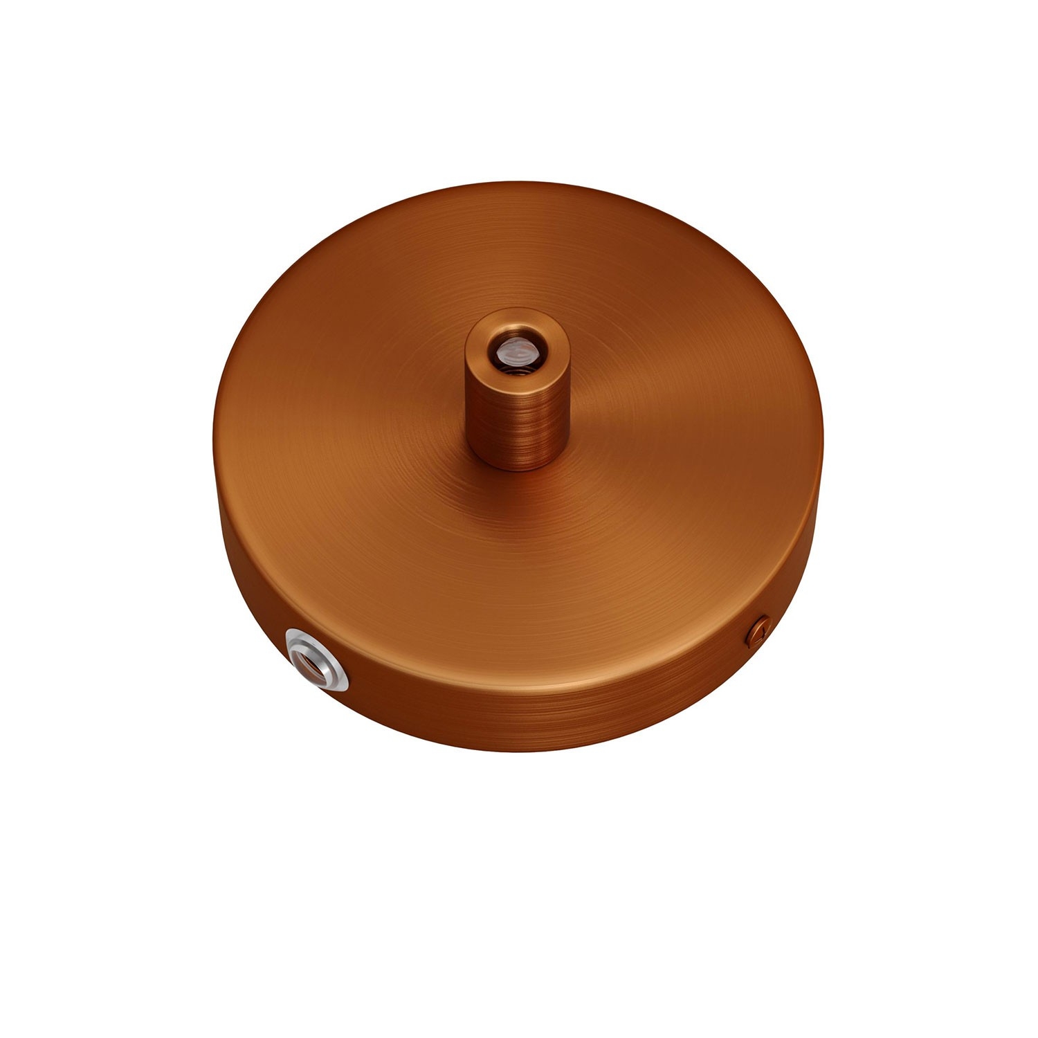 Kit Mini metal cylindrical rose with 1 central hole and 2 lateral holes