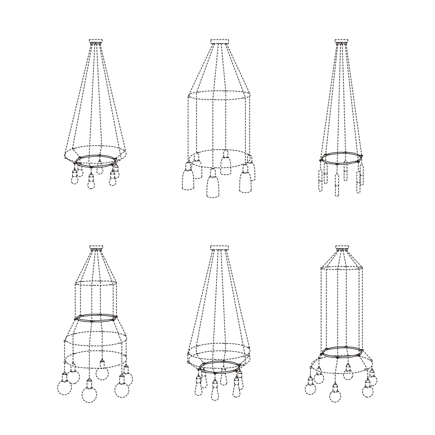 Cage Circle - Structure for lamps