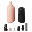 Silicone E27 lamp holder kit with switch and hidden cable clamps