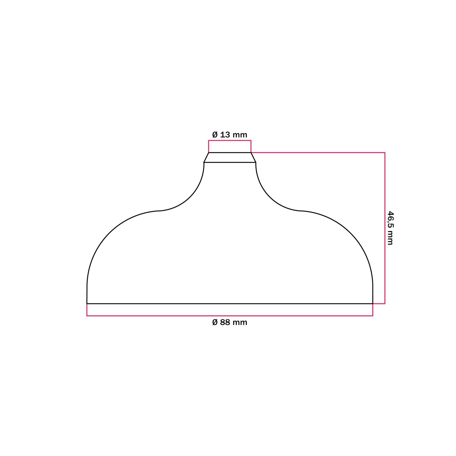 Silicone rose kit with central hole and arrangement for a side hole