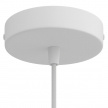 Pendant light cord set for shade in white