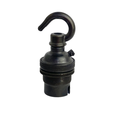 Lampholder Small Bronze with Hook bayonet B22