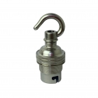 Lampholder Small Nickel with Hook bayonet B22