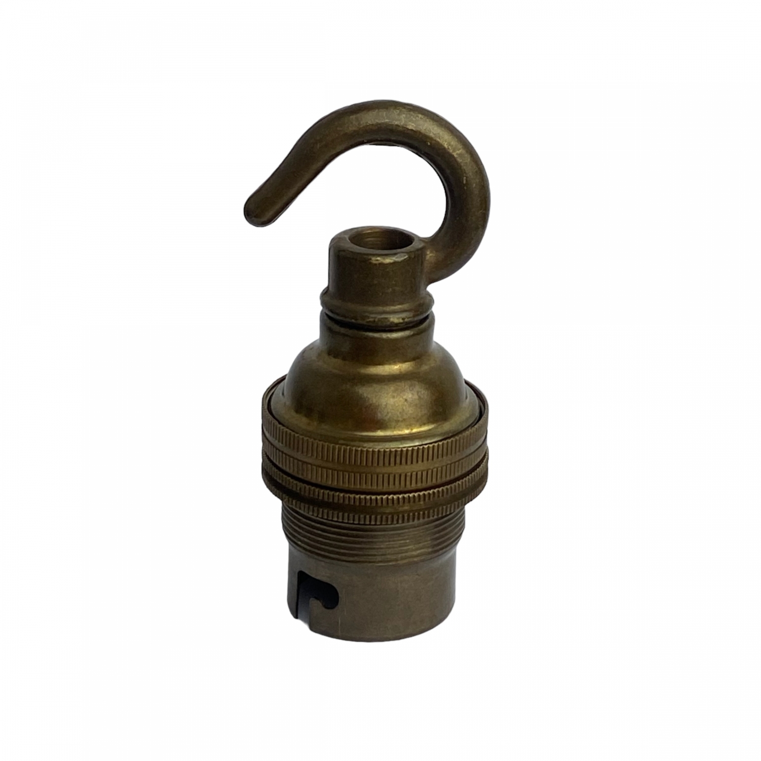 Lampholder Small Brass with Hook