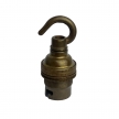 Lampholder Small Brass with Hook