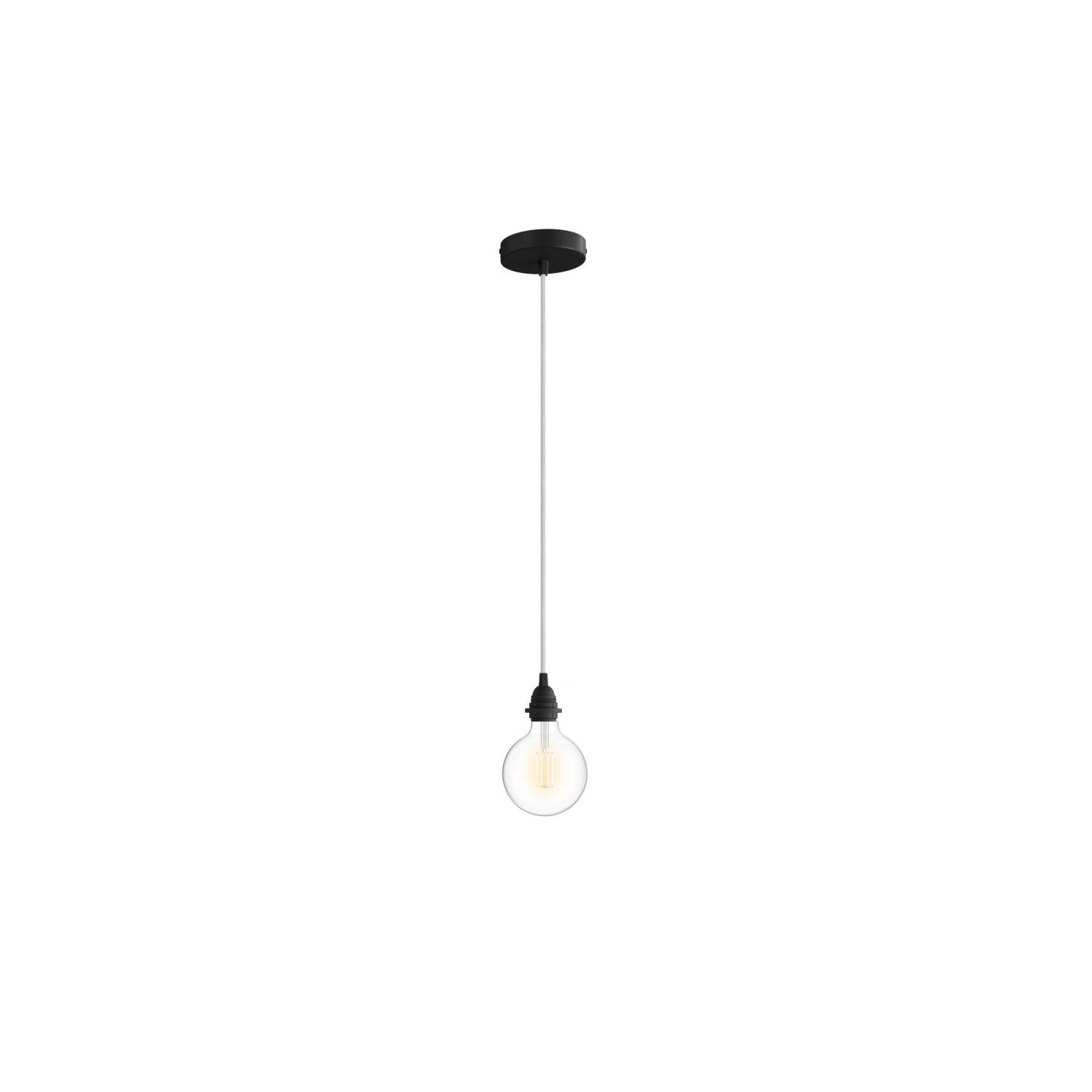 Pendant Light for Shade: Cylindrical Black