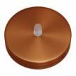 Cylindrical metal ceiling rose kit: Gloss White