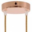 Cylindrical metal 2-hole ceiling rose kit: Gloss White
