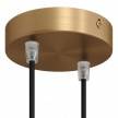 Cylindrical metal 2-hole ceiling rose kit: Gloss White