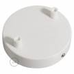 Cylindrical metal 2-hole ceiling rose kit: Gloss White