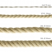 Rope Cable XL, 2XL, 3XL. Rough Jute.