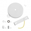 Pendant Light Metal: Cylindrical White