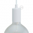 Pendant Light Metal: Cylindrical White