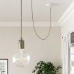 Pendant Light Metal: Cylindrical White