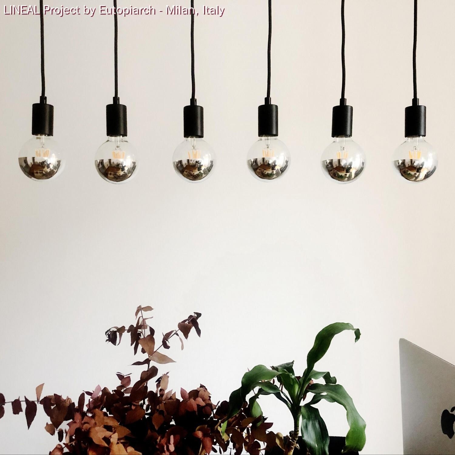 Pendant Light Metal: Cylindrical White