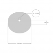Pendant Light Metal: Cylindrical White
