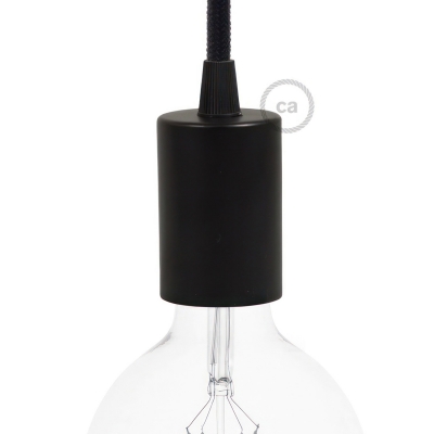 Pendant Light Metal: Cylindrical White