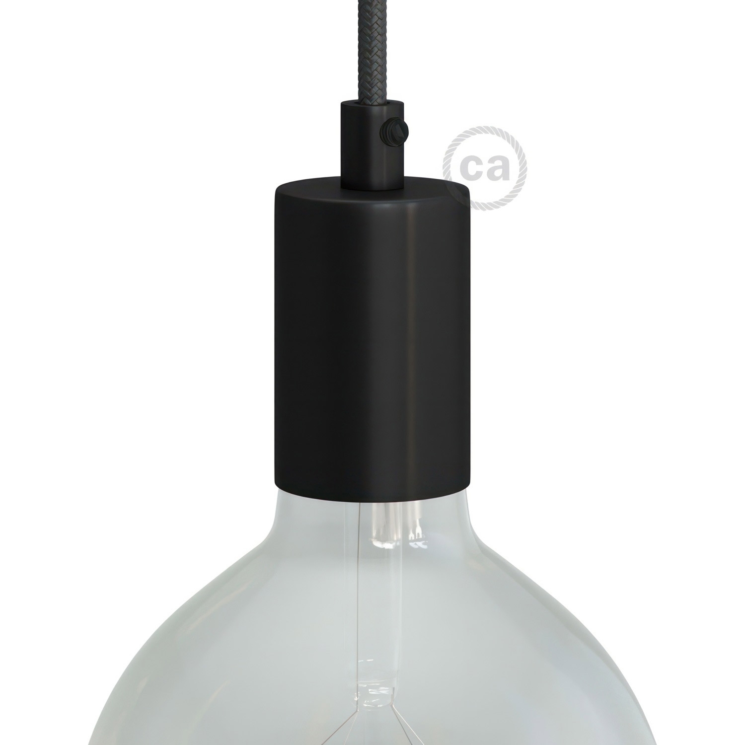 Pendant Light Metal: Cylindrical White