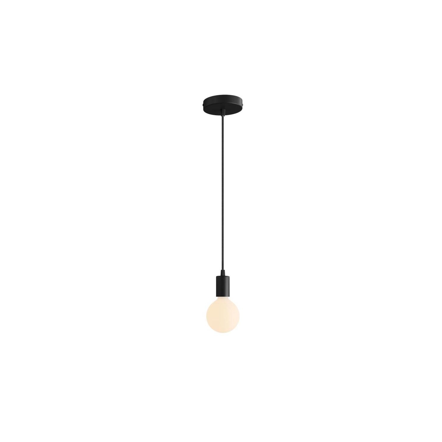 Pendant Light Metal: Cylindrical White
