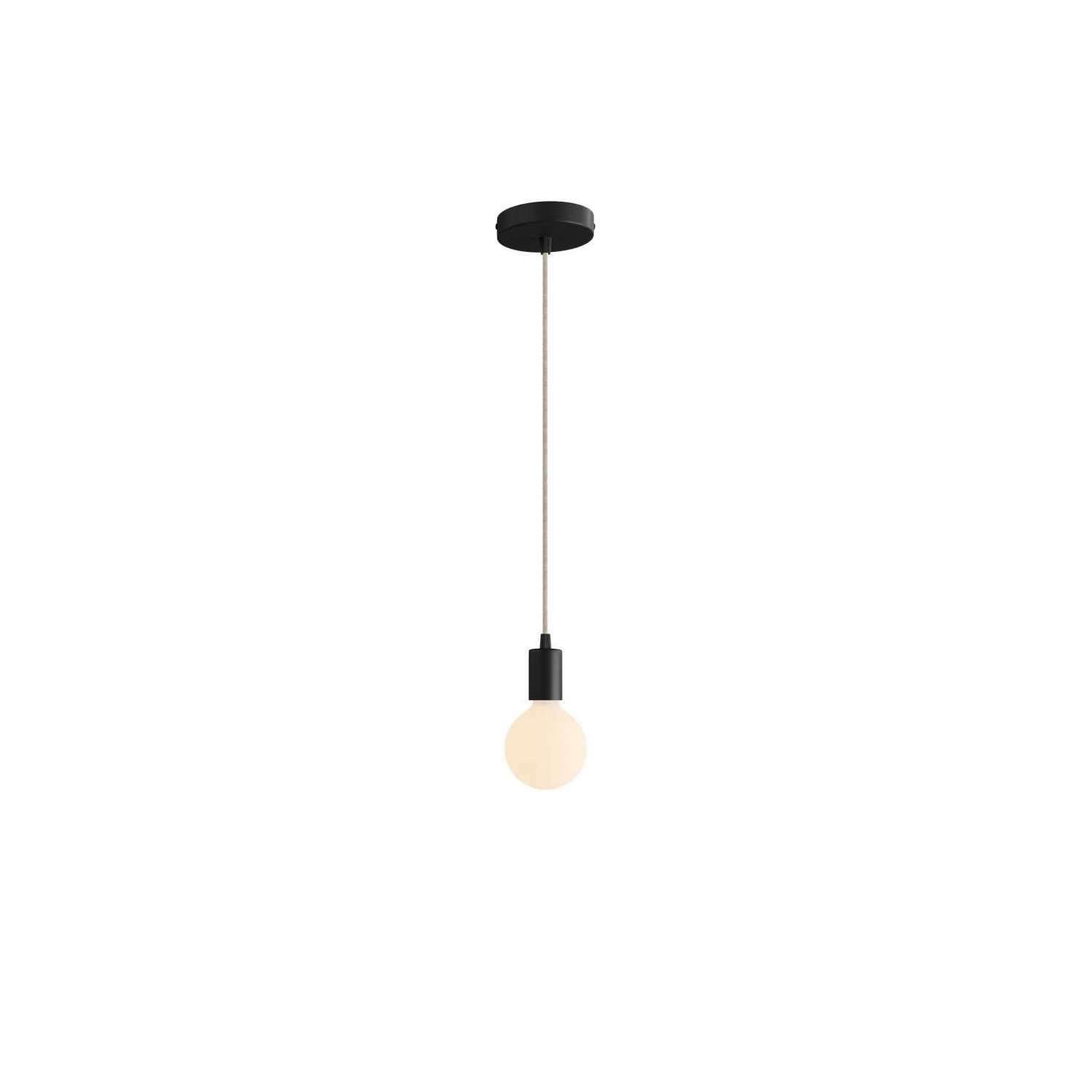 Pendant Light Metal: Cylindrical White