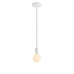 Pendant Light Metal: Cylindrical White