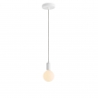 Pendant Light Metal: Cylindrical White