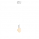 Pendant Light Metal: Cylindrical White