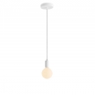 Pendant Light Metal: Cylindrical White