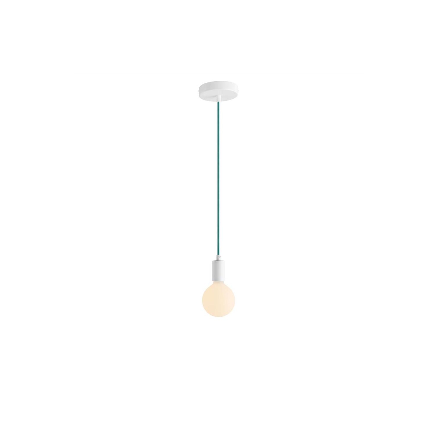 Pendant Light Metal: Cylindrical White