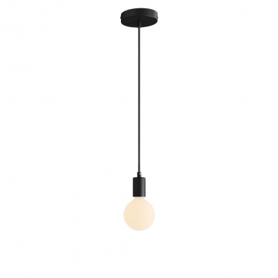Pendant Light Metal: Cylindrical White