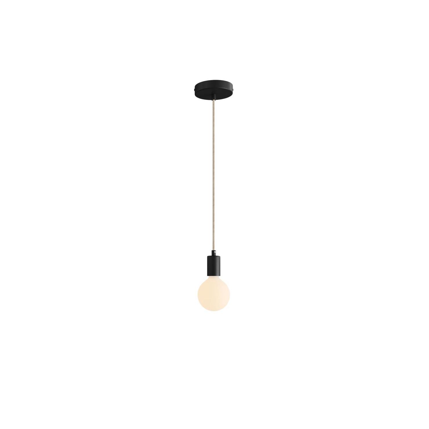 Pendant Light Metal: Cylindrical Black