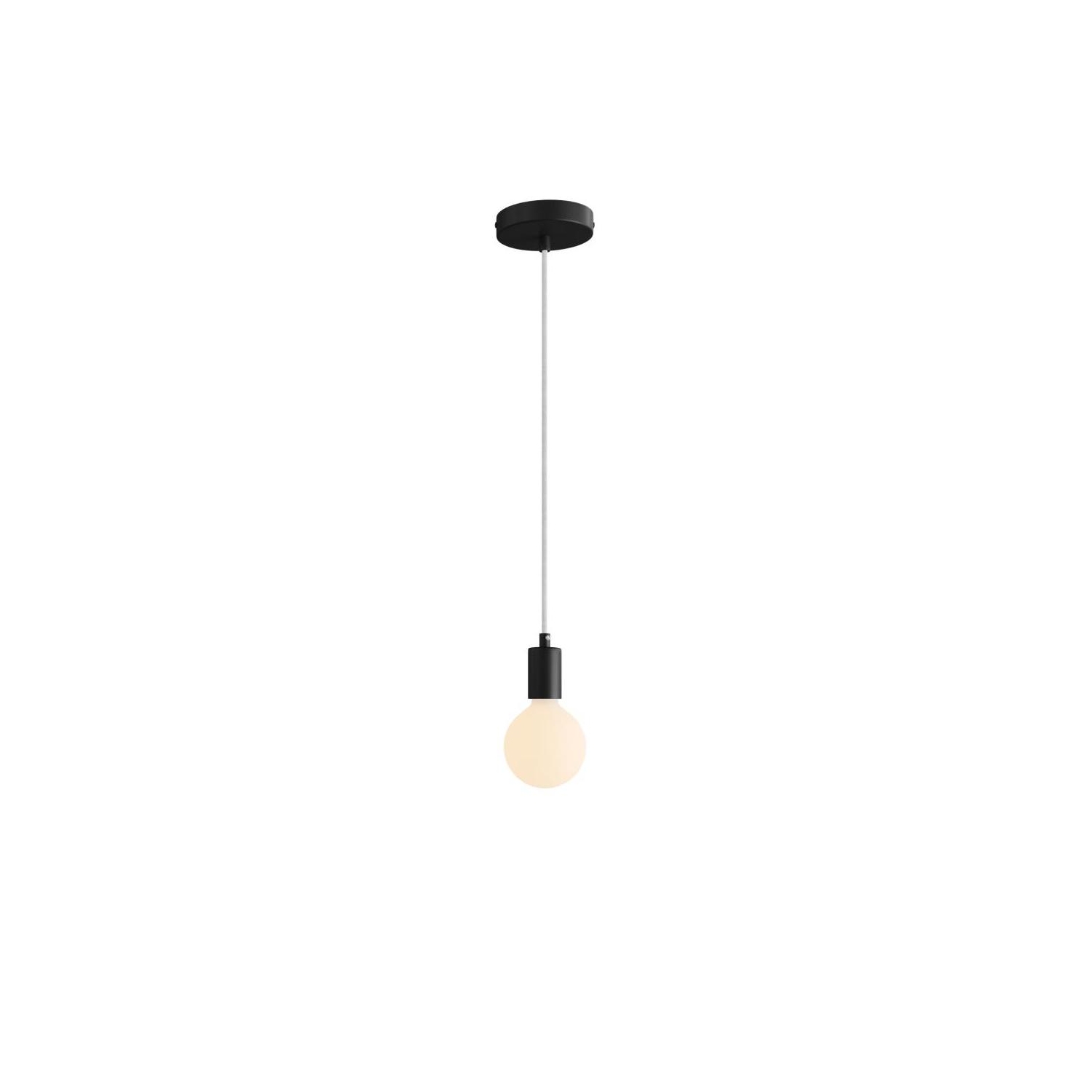 Pendant Light Metal: Cylindrical Black