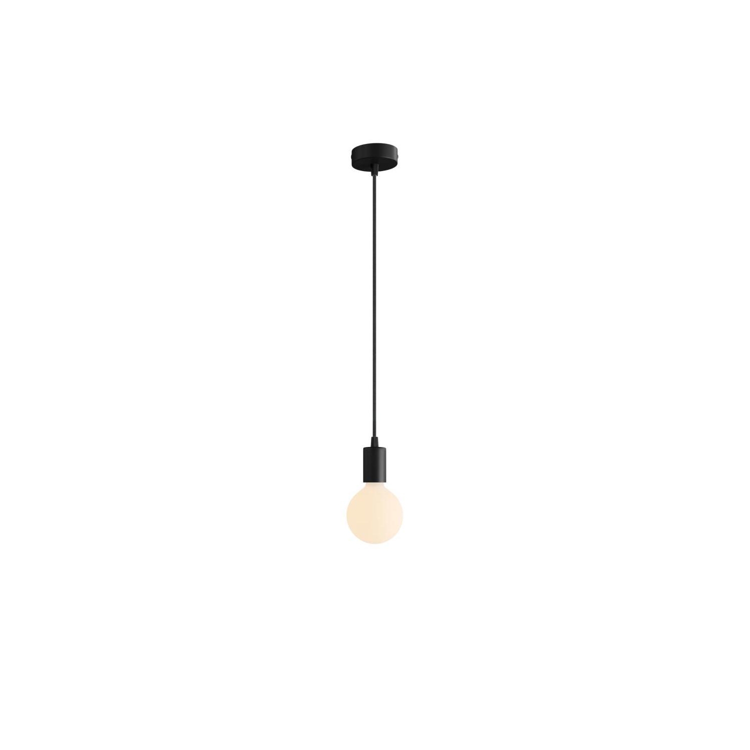 Pendant Light Metal: Cylindrical White