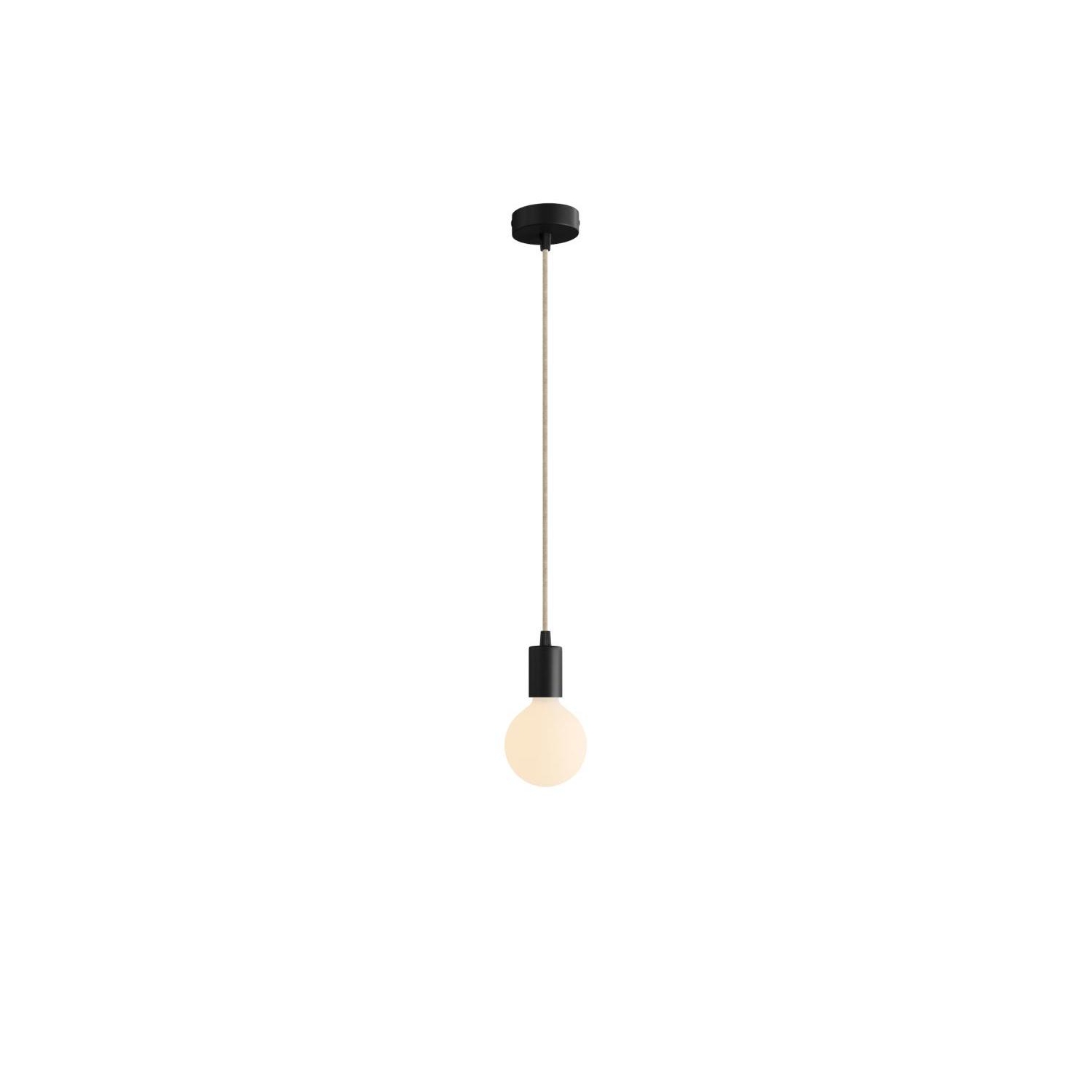 Pendant Light Metal: Cylindrical White