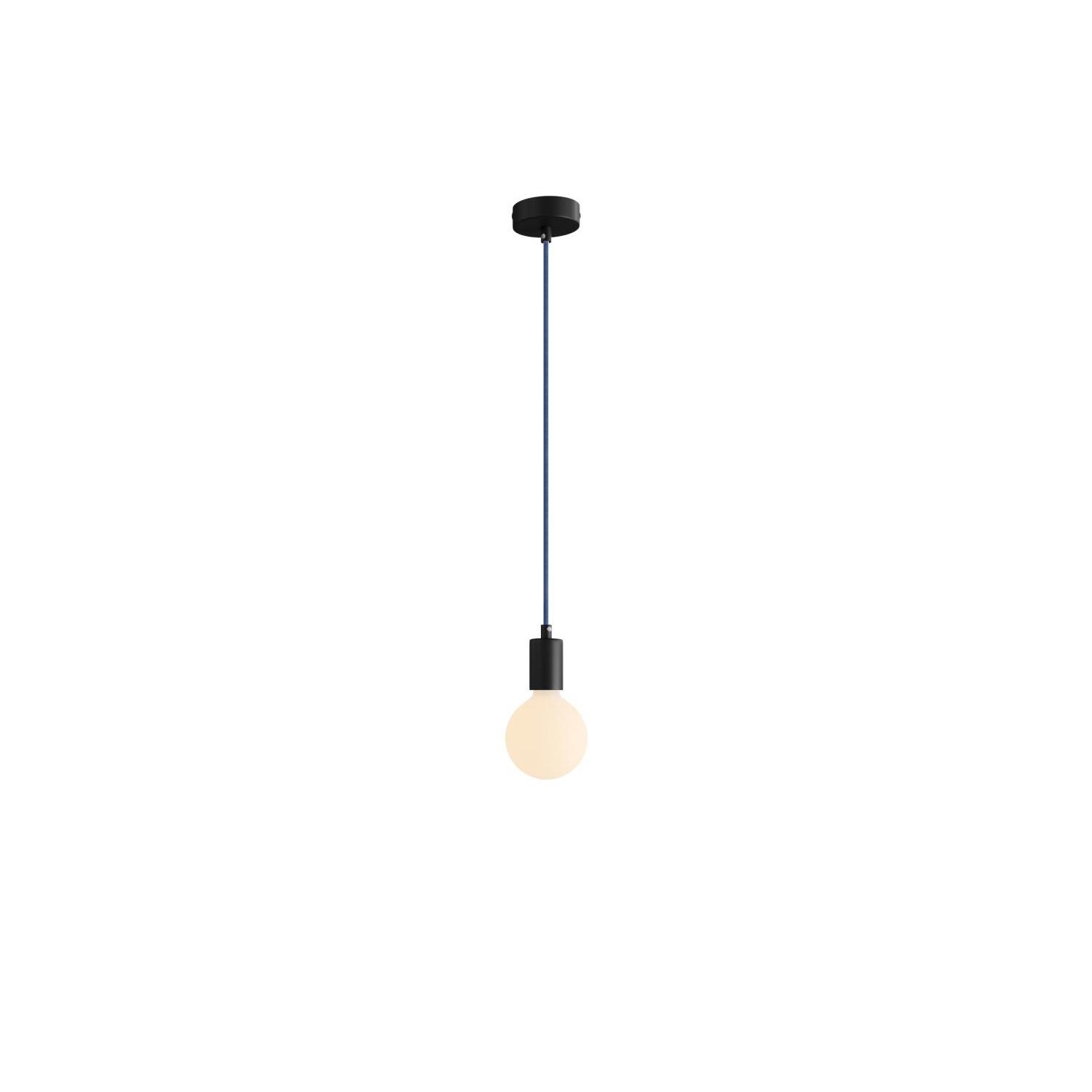 Pendant Light Metal: Cylindrical White