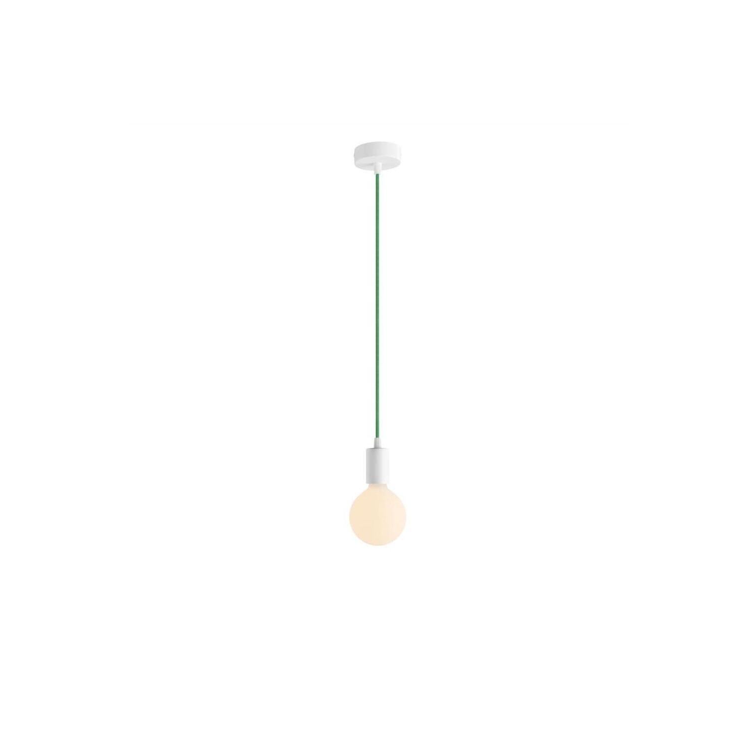 Pendant Light Metal: Cylindrical White