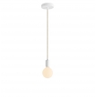 Pendant Light Metal: Cylindrical White